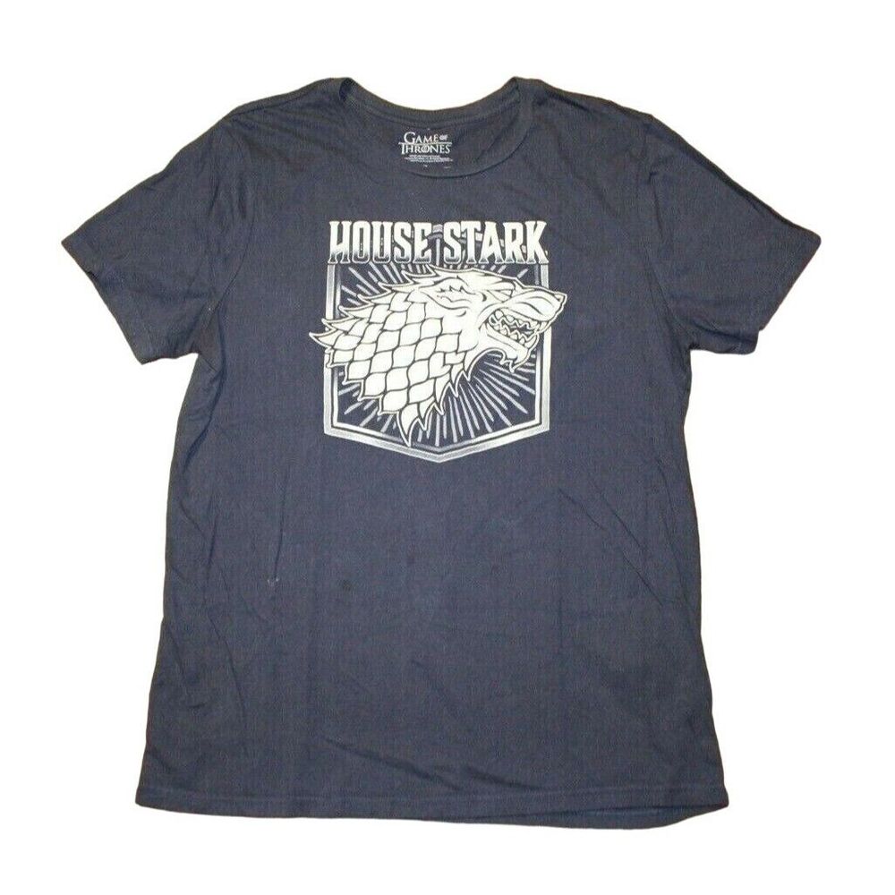 GAME OF THRONES House Stark Blue Short Sleeve Graphic T-Shirt - Men Size XL